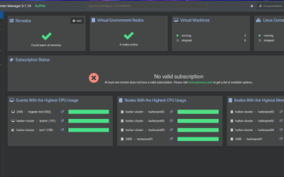 Testen von Proxmox Datacenter Manager.